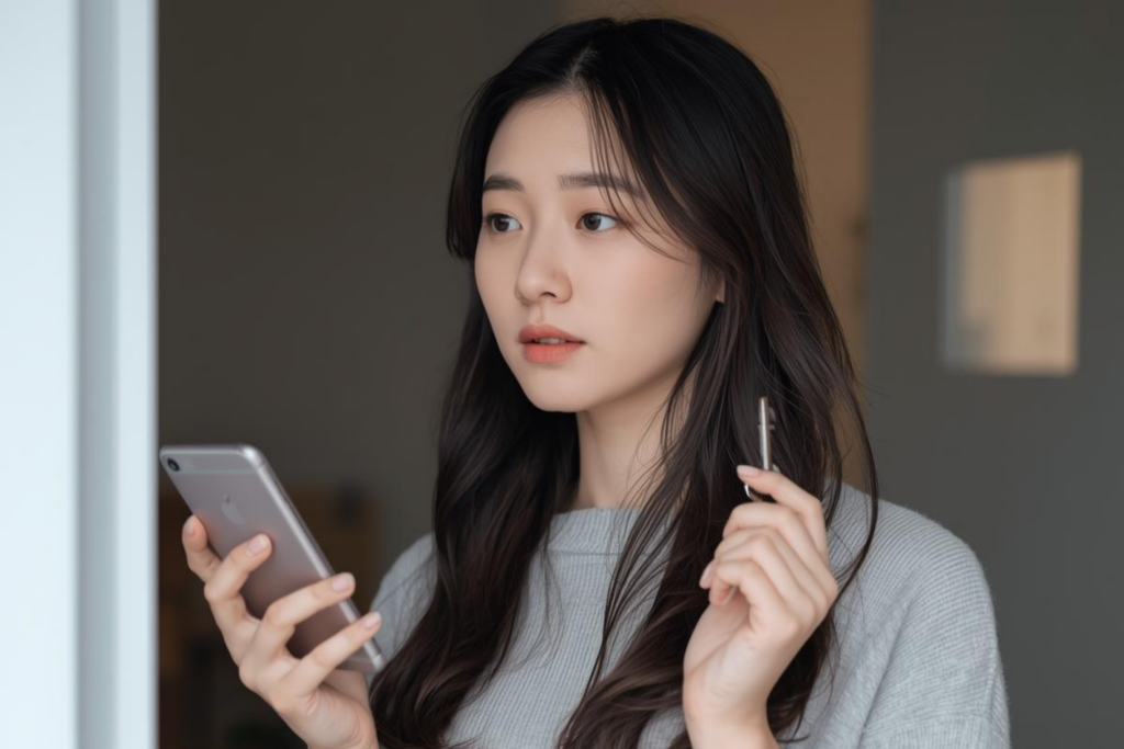 スマホと物理鍵を持ち、2種類の危険性を整理するイメージ