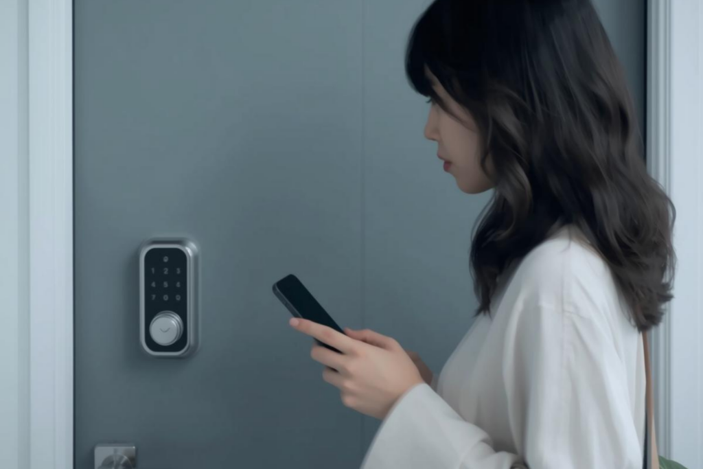 Androidの自動解錠が不安定なイメージ（玄関前）