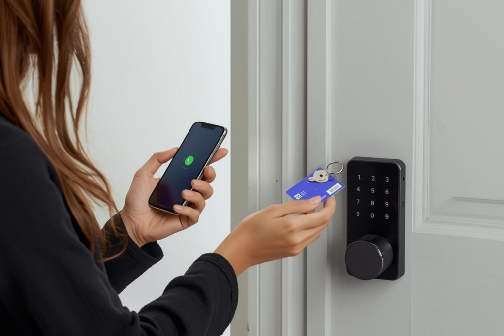 締め出しを防ぐための事前チェック（解錠手段・電池管理など）のイメージ
