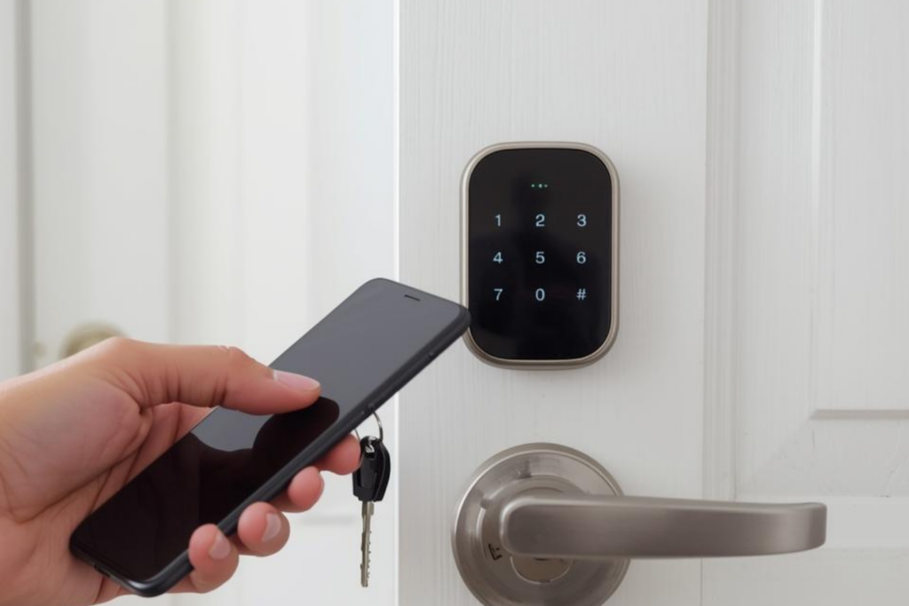 顔認証のメリット（鍵もスマホも不要で解錠）