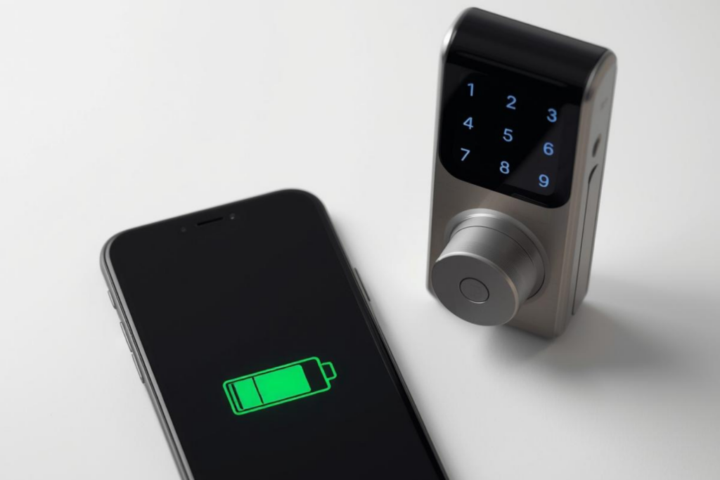 スマートロックの電池残量や給電に関する不安イメージ