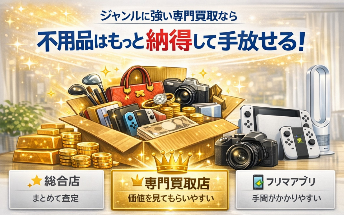  不用品を少しでも高く売るコツ