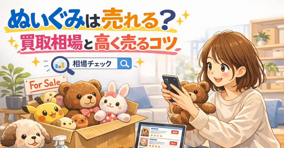 セカンドストリートでぬいぐるみの買取はいくら？