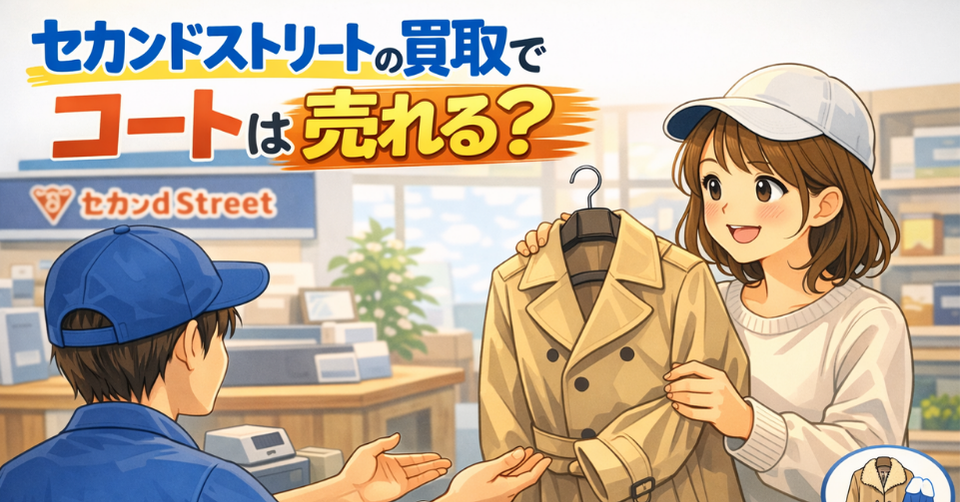  セカンドストリートでコートの買取価格・相場はいくら？