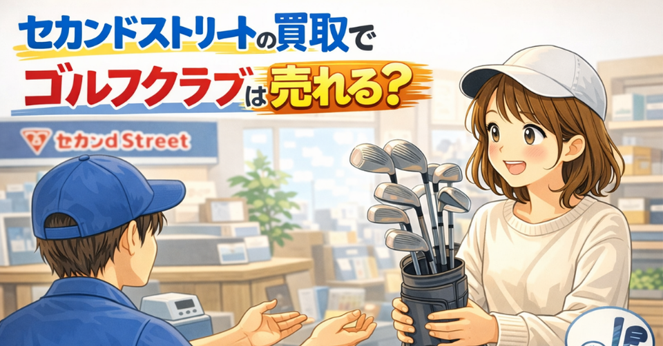セカンドストリート買取評判｜ゴルフクラブは売れる？相場と高く売るコツ