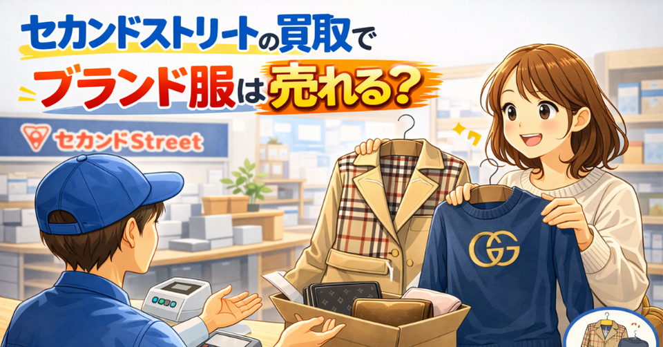  セカンドストリートのブランド服買取価格は？口コミと高く売るコツ