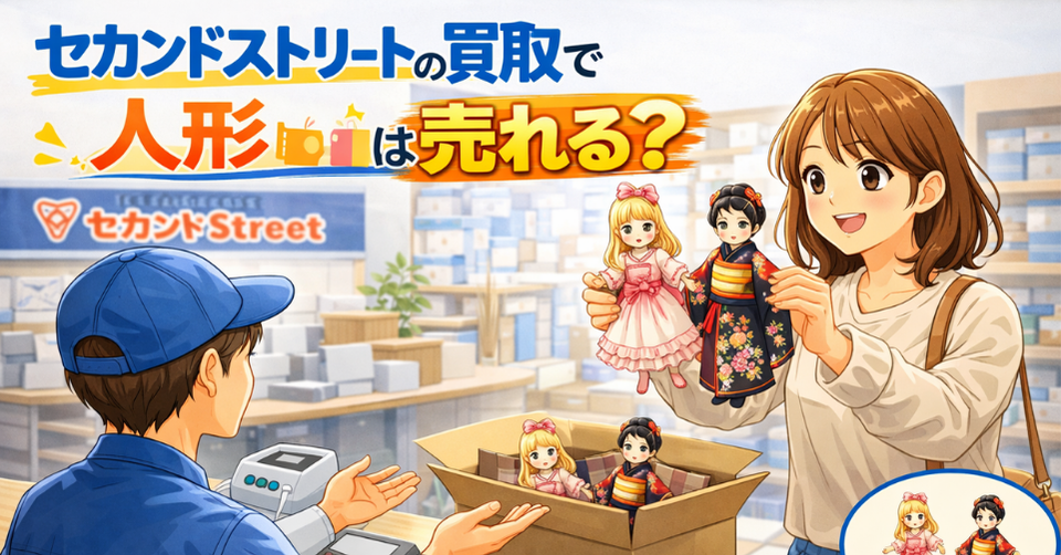 セカンドストリート買取評判｜人形は売れる？相場と高く売るコツ