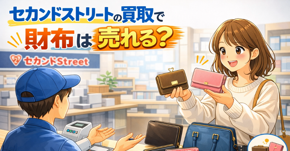  セカンドストリートの財布買取価格は？口コミと高く売るコツ