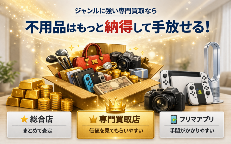 すっきり暮らすなら、まず買取から