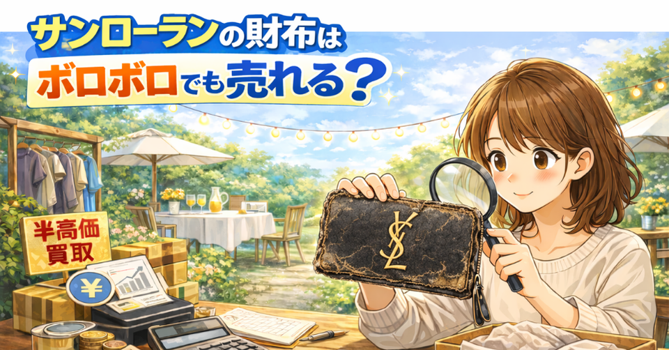 サンローランの財布ボロボロでも売れる？のアイキャッチ画像