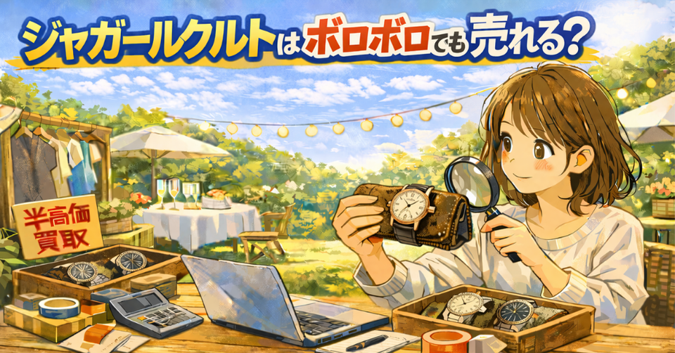 ジャガールクルトの腕時計をルーペで確認する女性のイメージ