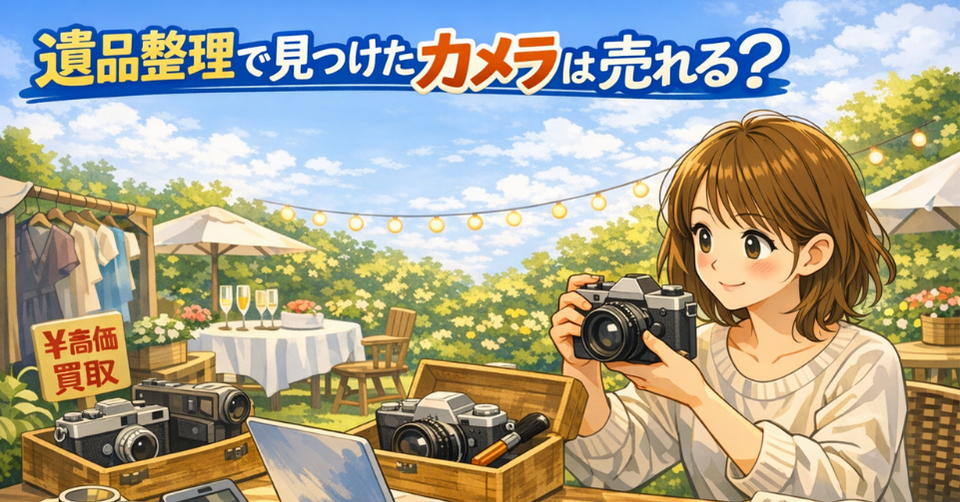 遺品整理で見つけたカメラは売れる？高価買取のポイントを解説