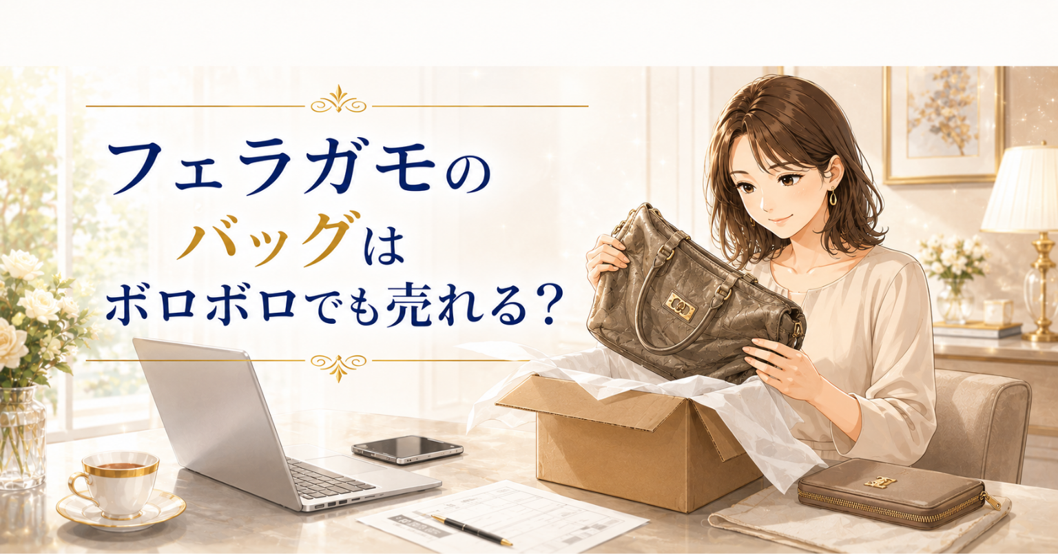フェラガモのバッグはボロボロでも売れる？