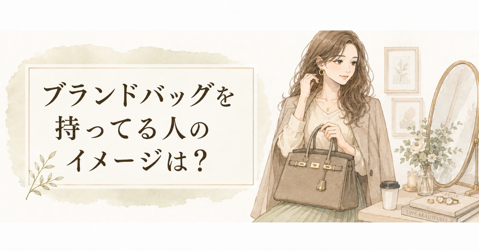 ブランドバッグを持ってる人のイメージは？